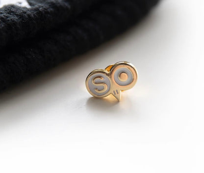 S0 - Gold & White Pins